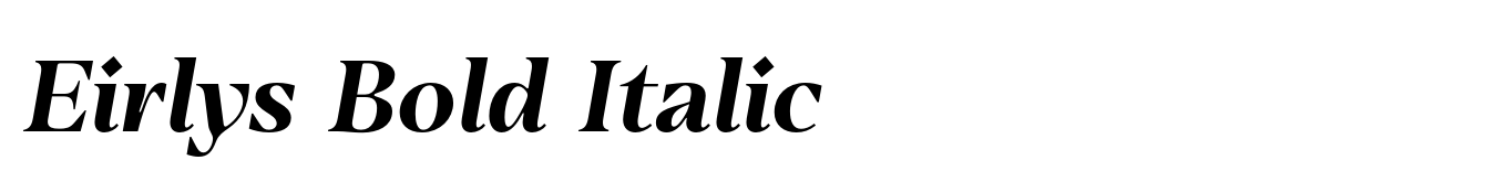 Eirlys Bold Italic